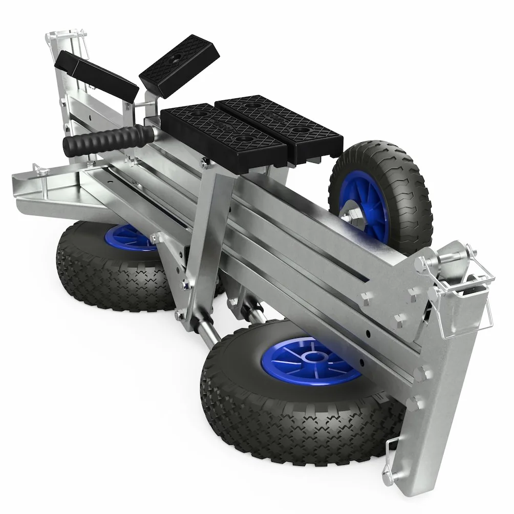 SUPROD Slipwagen Bootswagen Handtrailer faltbar Schlauchbootwagen TR260, PU, Ø 260 mm