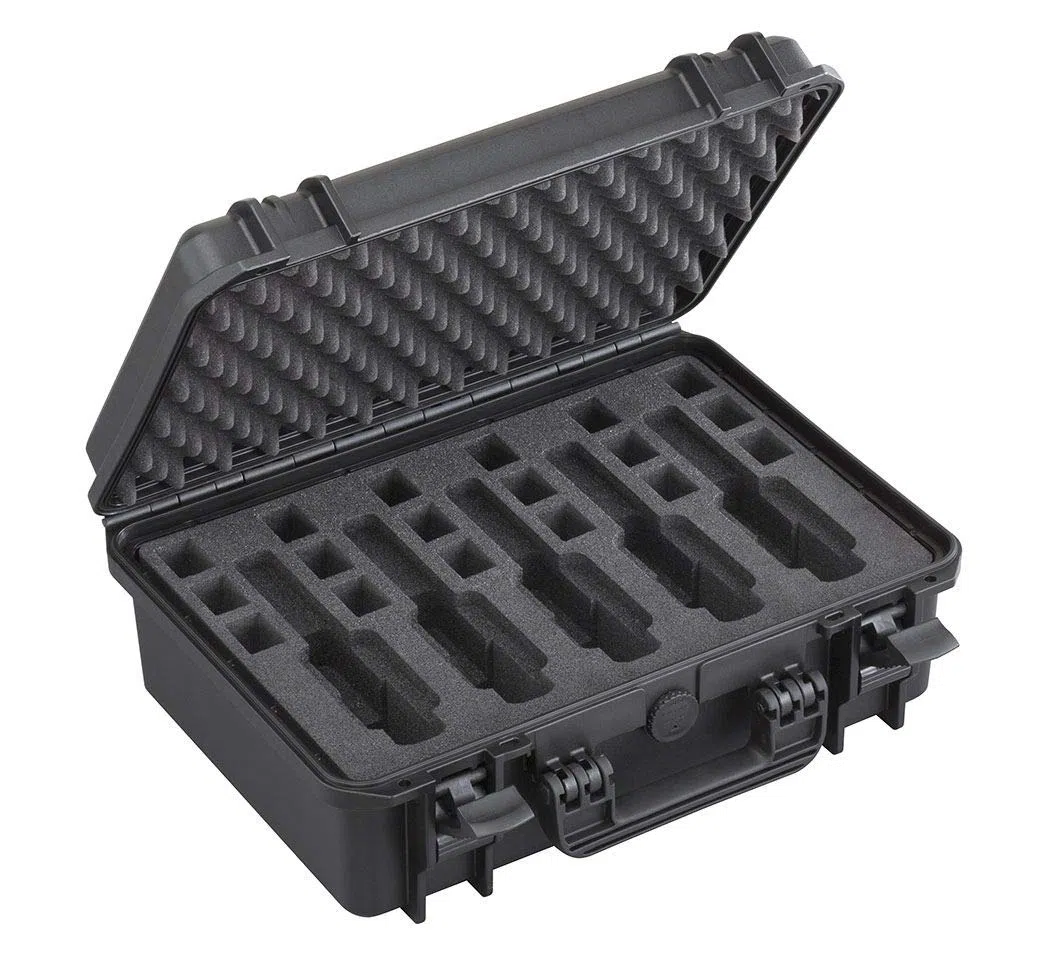 MAX® Hartschalen-Koffer Modell 430 (19 Liter) für 5 Pistolen und 18 Magazine/schwarz, Wasser- und staubdicht