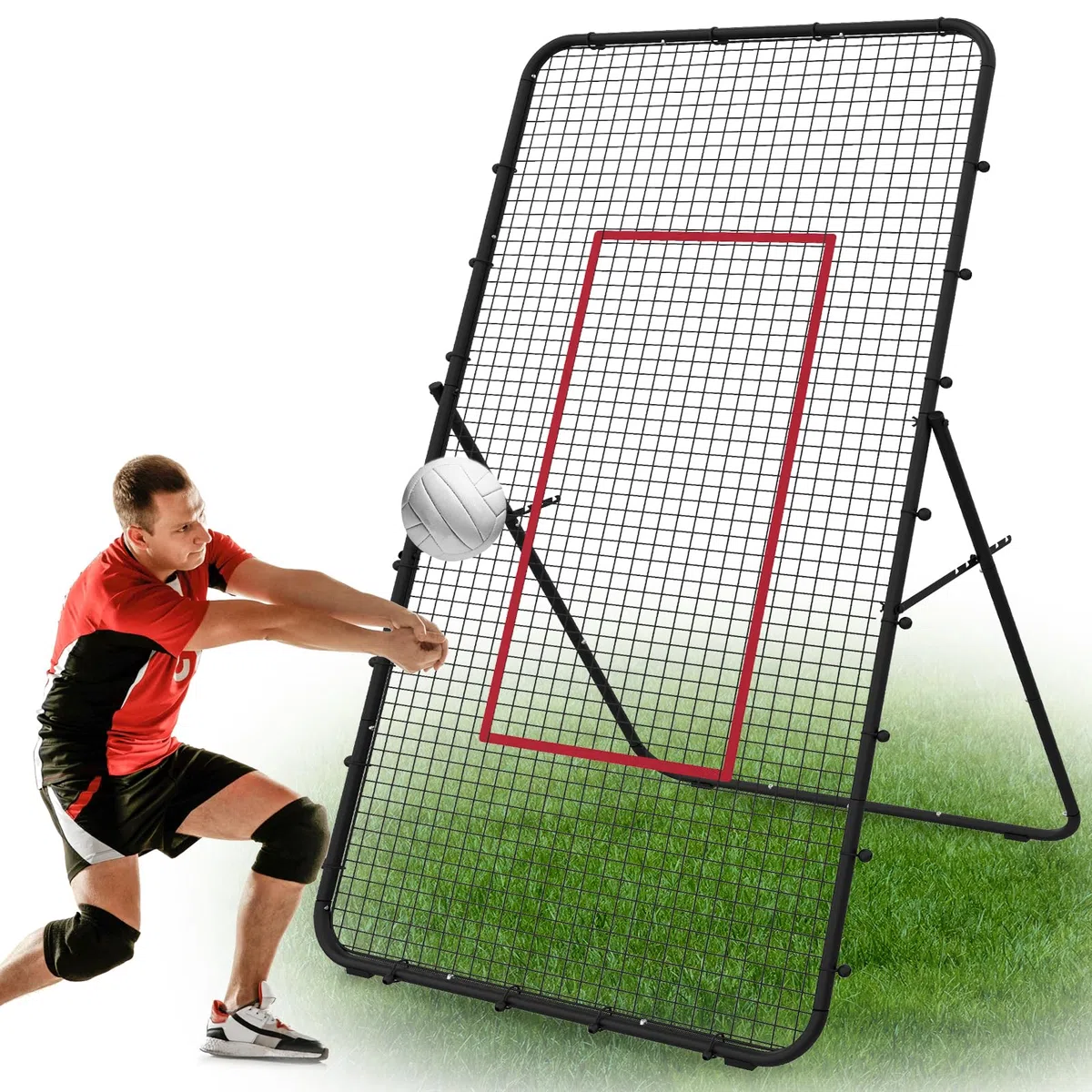 LIANTRAL Volleyball Rebounder Netz, verstellbares Volleyball Trainingsgerät