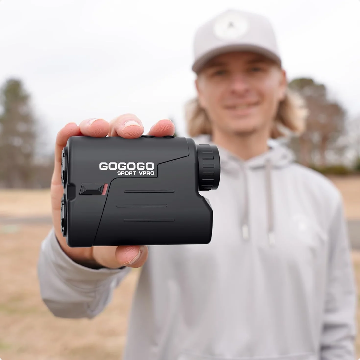 Gogogo Sport Vpro Golf Entfernungsmesser mit Slope & Magnetstreifen 1000Yds/915M Golf Laser Entfernungsmesser mit Klare Sicht, Flag-Lock, Vibration für Golf Jagd, Legal für Turnier