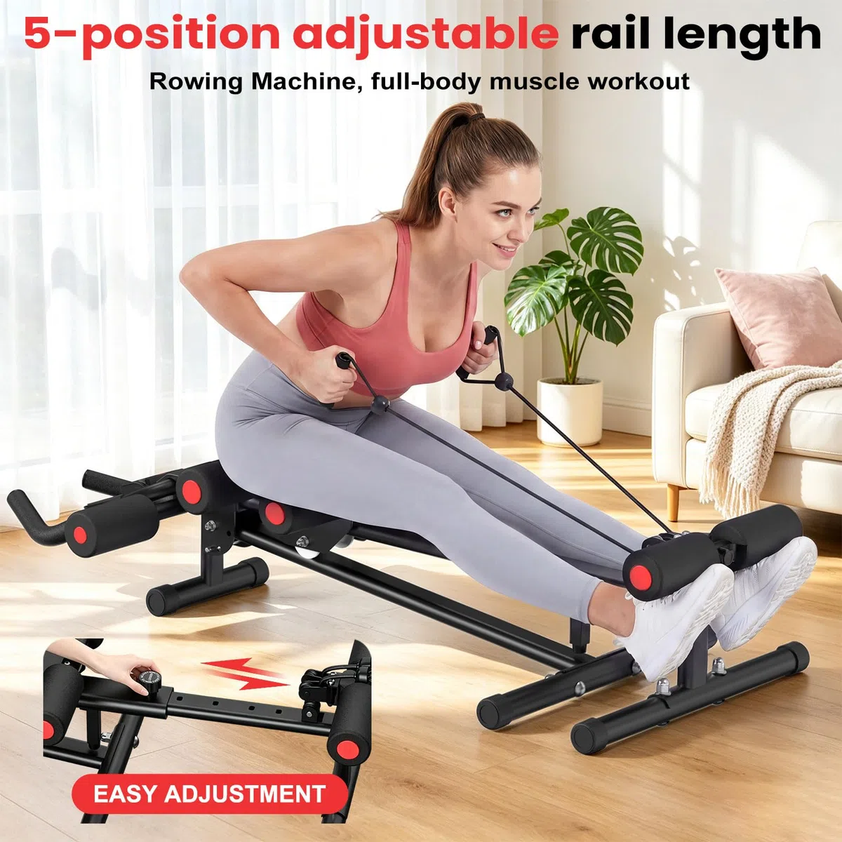 RELIFE REBUILD YOUR LIFE Bauchmuskel Trainer Bauch Trainingsgerät Bauchtrainer für Zuhause AB-Workout-Gerät Bauchtrainer Zusammenklappbarer