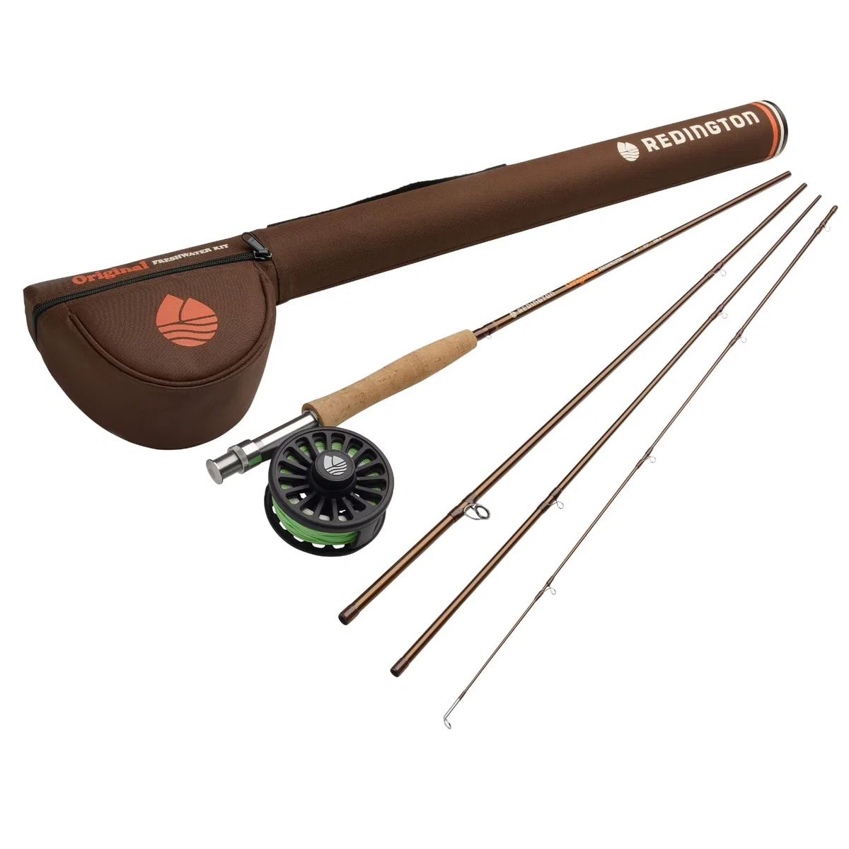 Redington Original Fliegenfisch-Set, 2,7 m Rute, Crosswater Rolle, Fliegenschnur, Vorfach und Tragetasche