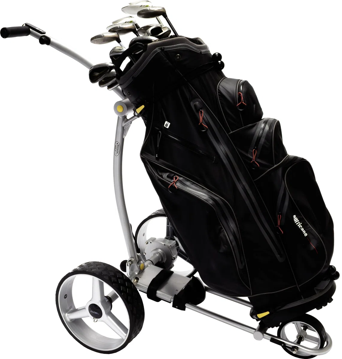 BeeGon Golf Elektro-Golftrolley GT-X400 Pro Silber mit 33Ah Blei-Akku