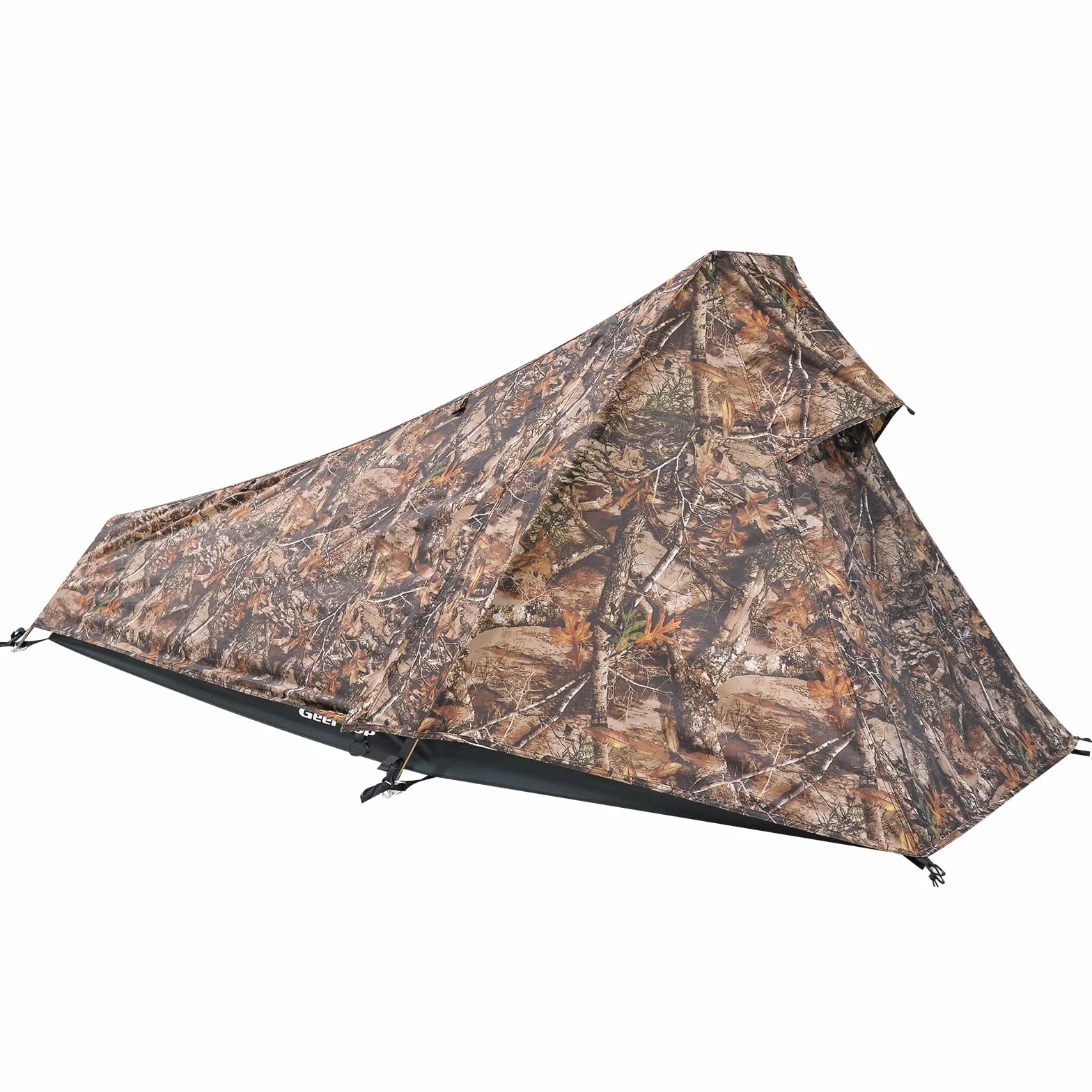 GEERTOP 1 Person Biwakzelt Biwaksack Zelt Trekkingzelt Campingzelt Minipack Leicht, 3 bis 4 Jahreszeiten für Outdoor Camping Wandern Reisen und Klettern