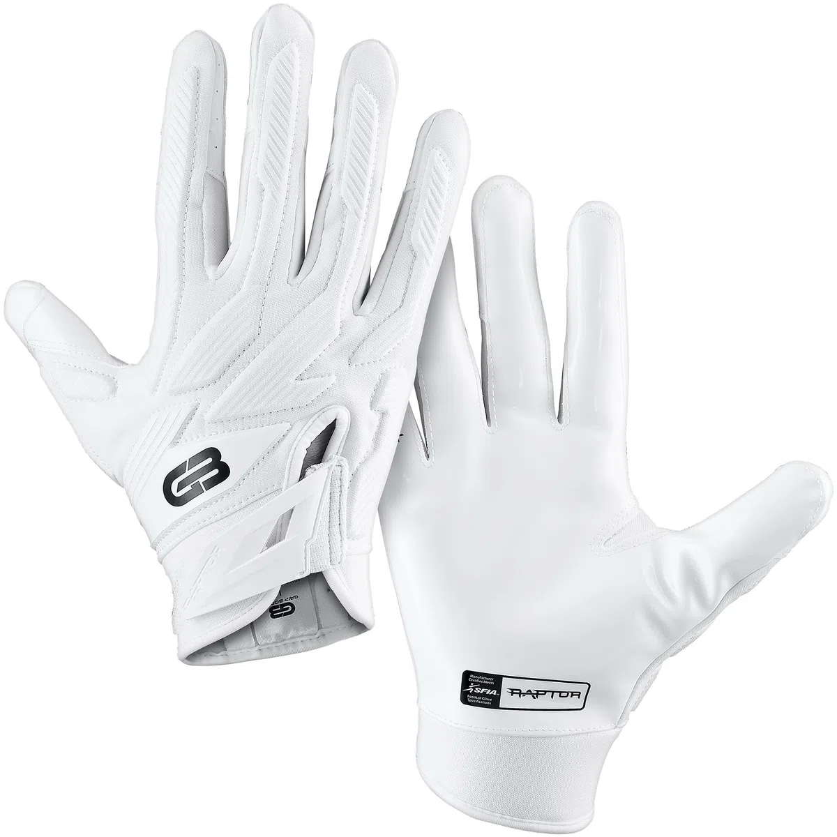 Grip Boost Fußballhandschuhe Raptor 2.0 Gepolsterte Herren Lineman Handschuhe mit Boost Plus Grip Technologie