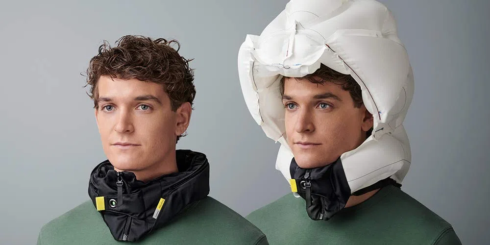 Hövding Airbag Fahrradhelm, 52 – 59 cm Kopf Umfang, Fahrrad Airbag Kragen - Hals, Helmairbag, Kopfschutz Radfahrer Helmkragen, Sicherheitshelm, Version 06.2024