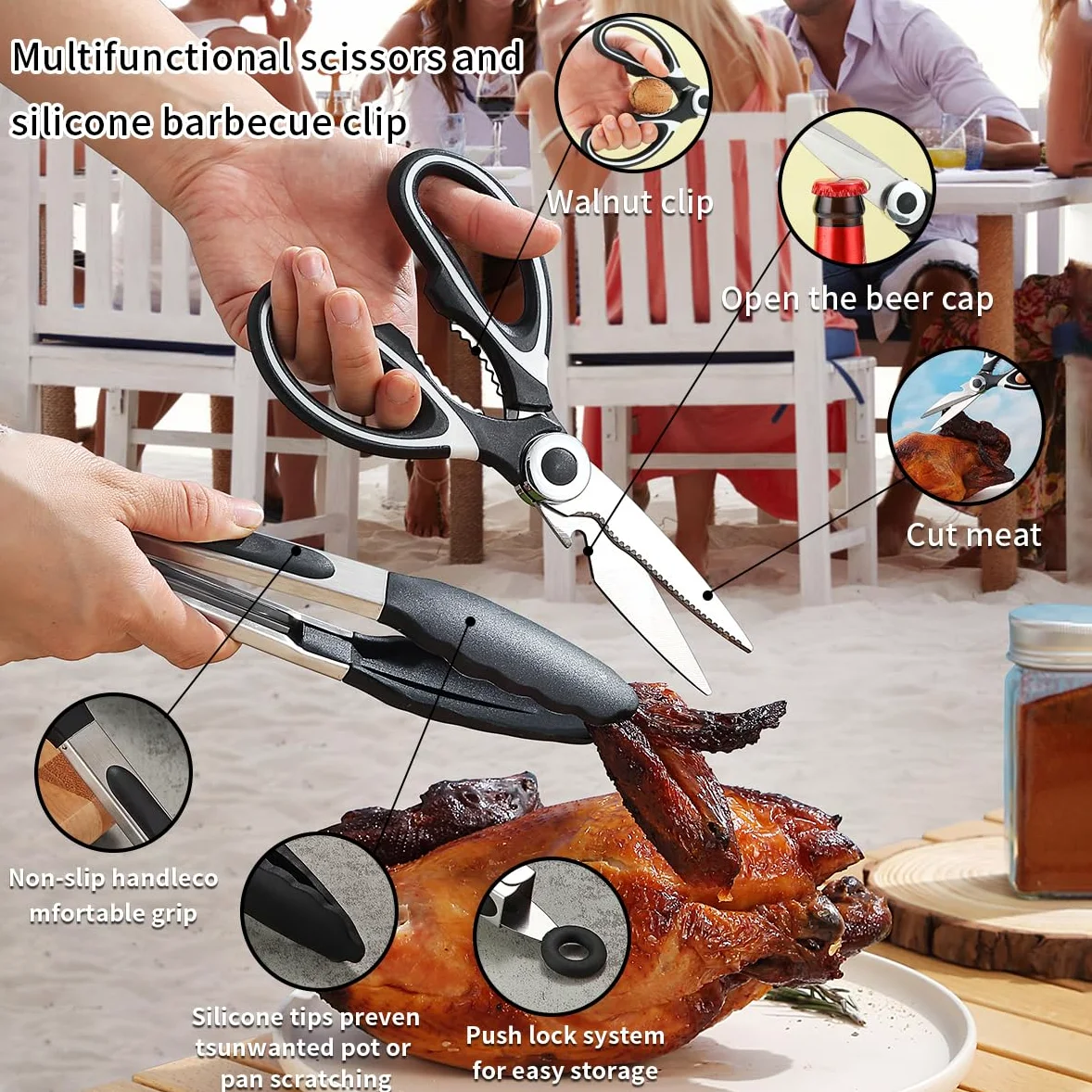 Berglander Camping-Essentials, Camping-Kochutensilien-Set, Campingzubehör-Ausrüstungs-Must-Haves, kommen mit Camping-Bestecksets, Tellern und Tassen, ideal für Outdoor-Kocher, Picknick, Grill