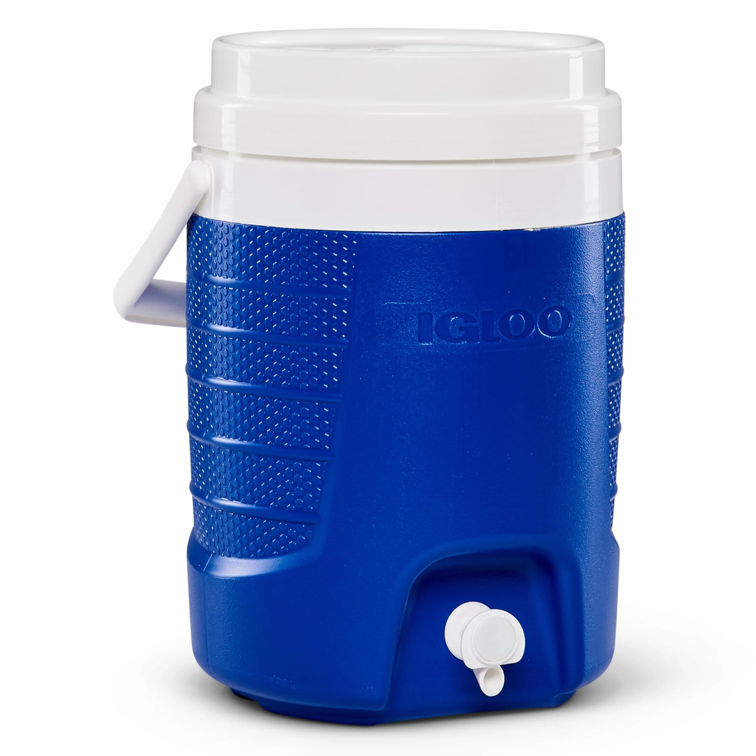 IGLOO 2‑Gallon Sports Getränkespender 7,6 L – Isolierter Getränkekühler für Sport, Camping, Festival & Outdoor – Robuster Wasserbehälter mit Zapfhahn, Majestic Blue, leicht zu reinigen