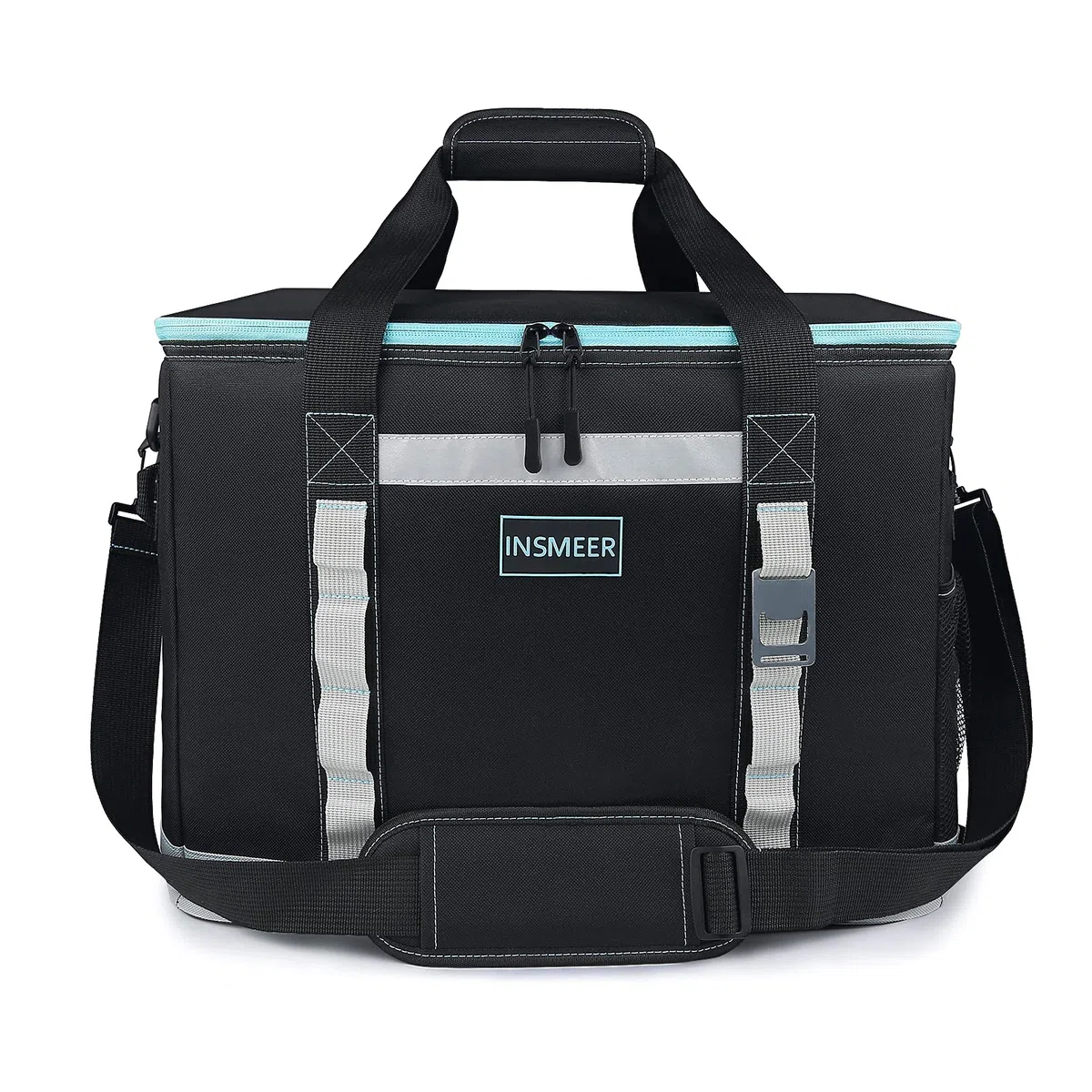 INSMEER 48L Kühltasche Gross Faltbare, 65 Can Kühltasche Thermotasche Isoliertasche für Getränke, XXL Wasserdicht Hitzebeständig Einkaufstasche für Ausflug, Picknic, Camping, Wandern, Strand