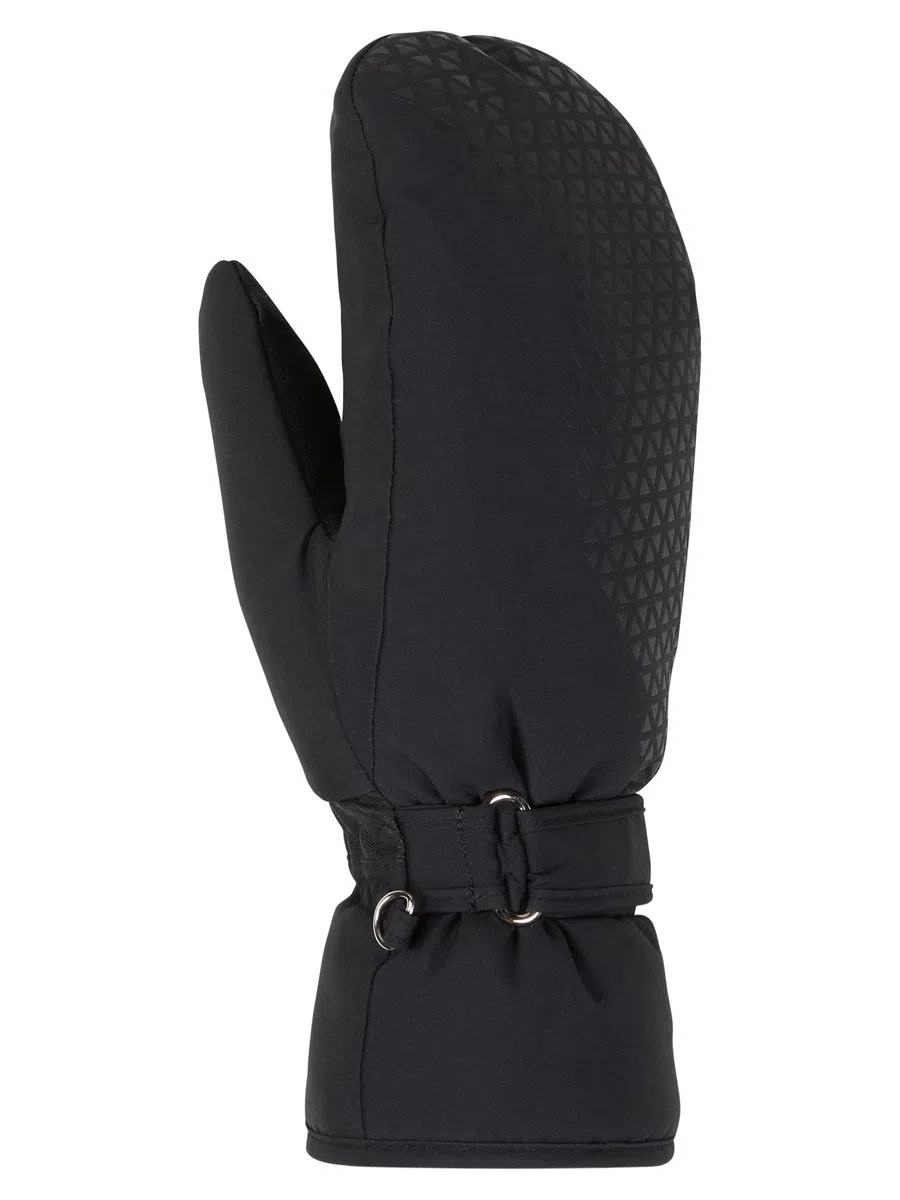 Ziener Damen KISARI Ski-Fäustling/Wintersport | wasserdicht, PFC frei, Black