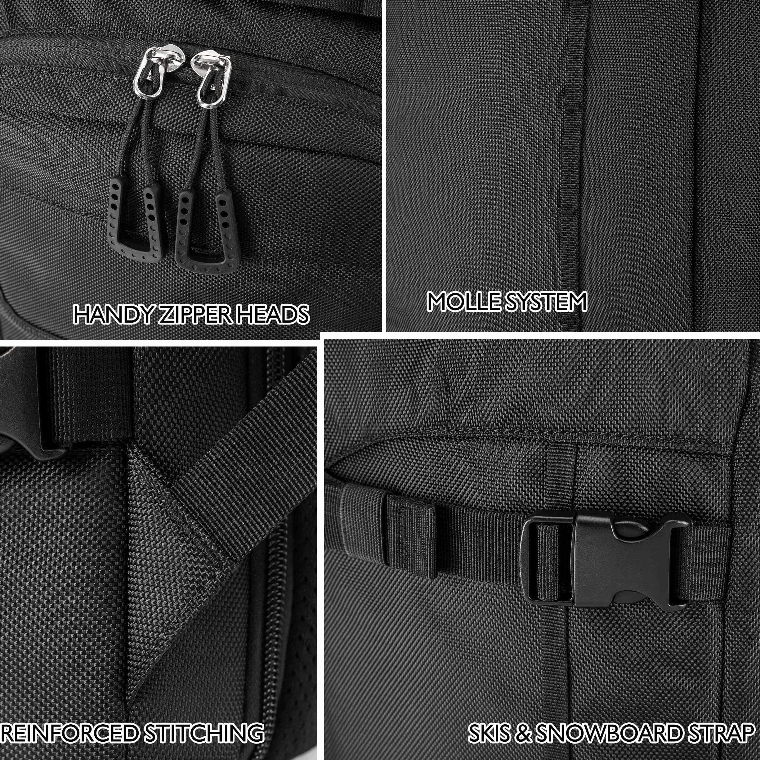 Unigear 50L/70L Skischuhrucksack Snowboardschuhe mit Helmtasche Wintersport Skifahren Skating Rucksack