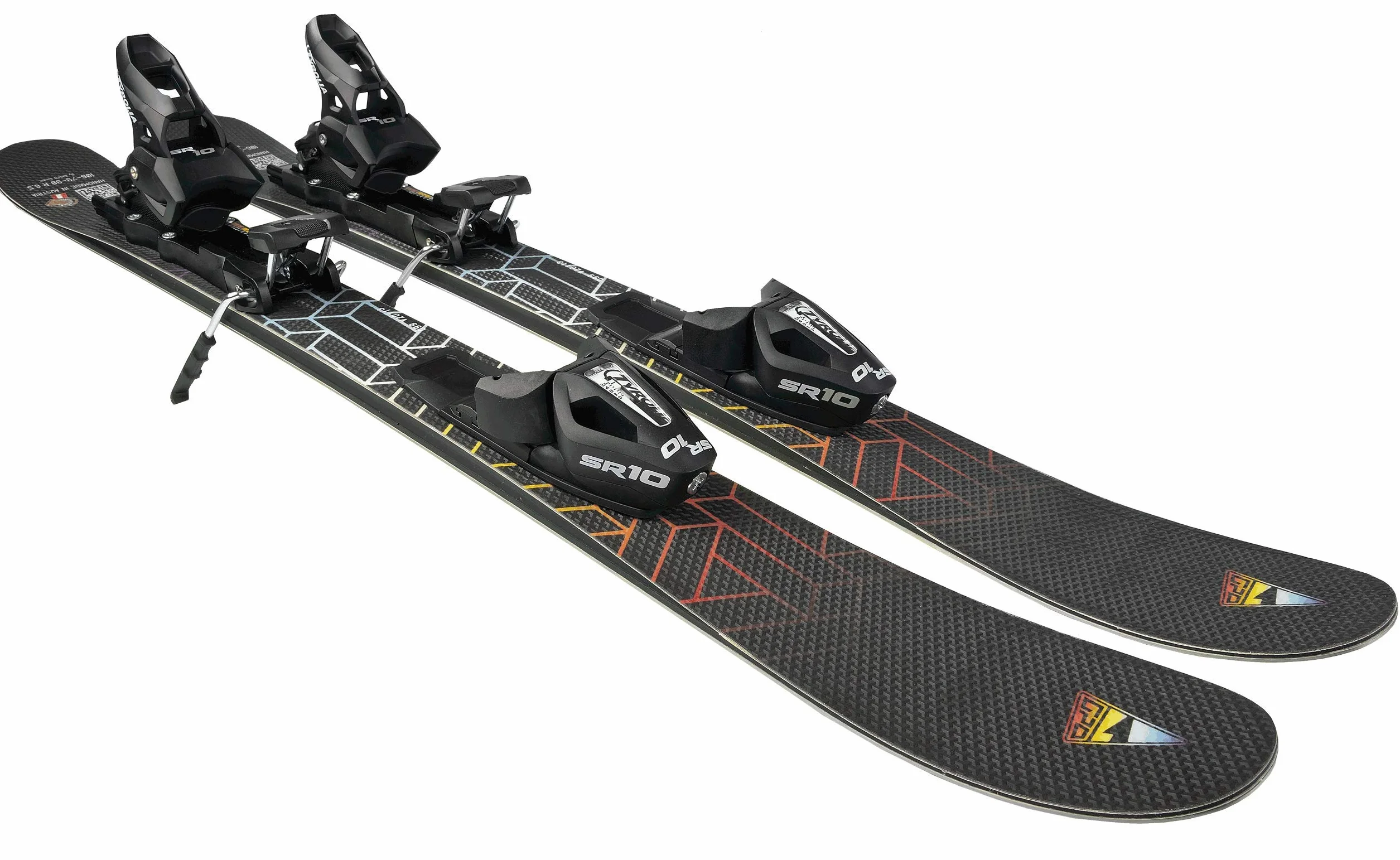 GPO Snowblade Hot Stamp, Kurz-Ski, 99 cm Länge, Big-Foot-Ski
