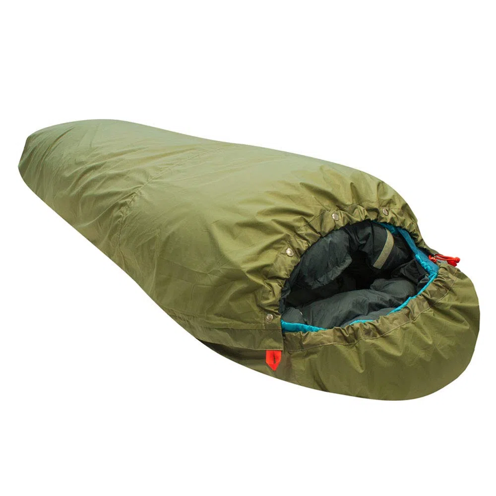 Aven Biwak - wasserdicht 10.000mm - robust - Double Zip - 2 Reißverschlüsse Links und rechts - Biwaksack für Schlafsack - abnehmbares Moskitonetz - Schlafsack Hülle