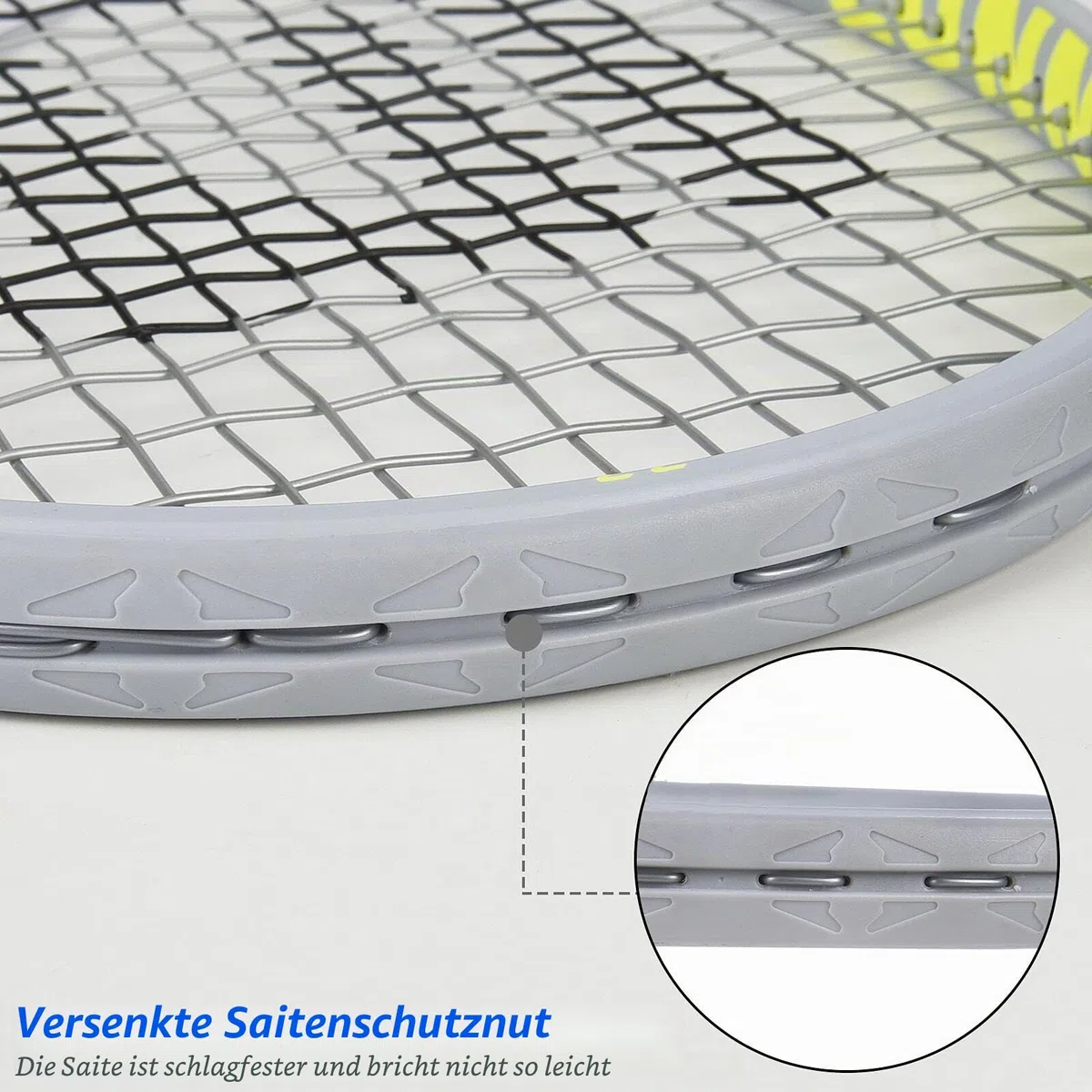 27 Zoll Tennisschläger für Erwachsene, 2 Tennisschläger mit Hülle,Geeignet für Damen Herren Anfänger und Fortgeschrittene