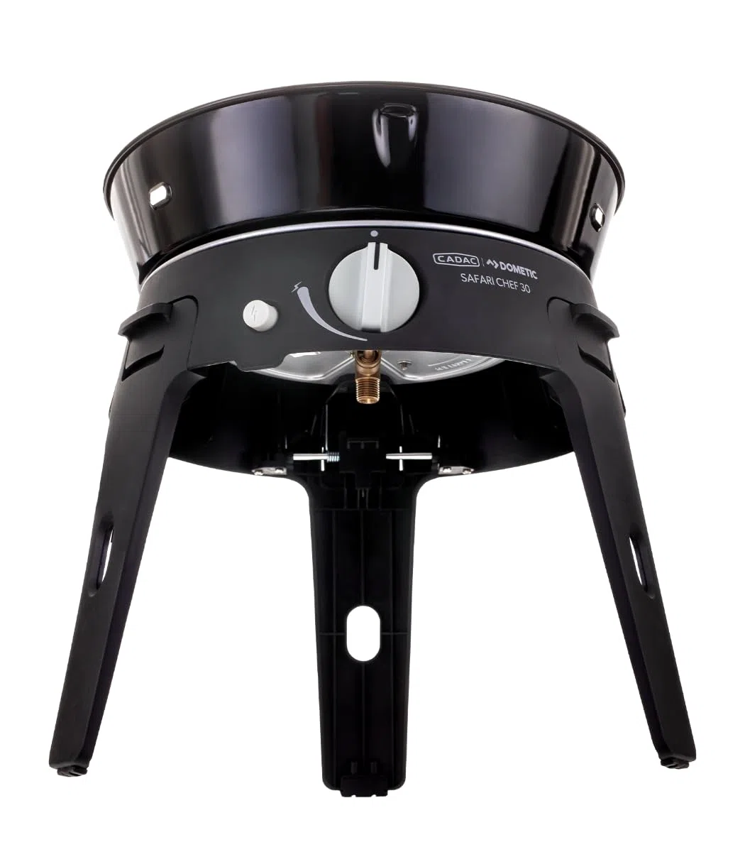 CADAC - Safari Chef 30 LP Deluxe - Tragbare Grills - GreenGrill-Keramikbeschichtung – inkl. Tragetasche - Campingplatz - 50mBar - BBQ-Must-Haves - Verwendung im Freien